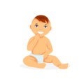Little baby vector Royalty Free Stock Photo