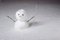 Little snowman with icicle