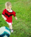 Little soccer player