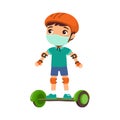 Little sportsman with a protective mask. Virus protection, allergies consept.