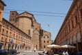 Little square in Bologna city