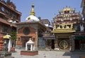 Little square in front of the temple, Kathmandu, Nepal