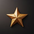 Little Star: A Stunning Gold Star On A Dark Background