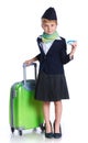 Little stewardess Royalty Free Stock Photo