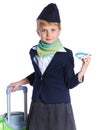 Little stewardess Royalty Free Stock Photo