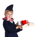 Little stewardess Royalty Free Stock Photo