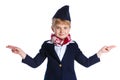 Little stewardess Royalty Free Stock Photo