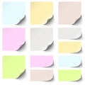 little sticky paper different colors Royalty Free Stock Photo