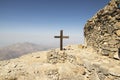 Little stone chapel of the Holy Cross, Mount Ida, Idha, Idhi, Ita, Psiloritis is the highest mountain on Crete in Idi mountains Royalty Free Stock Photo