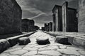 Little street in Pompeii, Italy Royalty Free Stock Photo