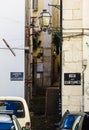 Little streets of Alfama, historic neighborhood of Lisbon