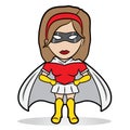 Little superhero girl