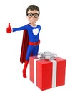 Little superhero posing Royalty Free Stock Photo