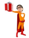 Little superhero posing Royalty Free Stock Photo