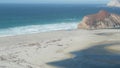 Little sur river beach on Pacific Coast Highway 1. Sea waves Big Sur, California