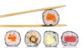 Little sushi maki roll isolated