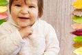 Little sweet baby whit amazing smile Royalty Free Stock Photo