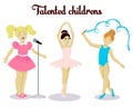 Little talented girls set
