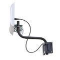 Little telecommunication antenna on white