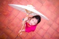 Little Thai Girl, Child, in Traditional Thai Costume Royalty Free Stock Photo