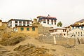 Little Tibetan village in Himalayas. Royalty Free Stock Photo