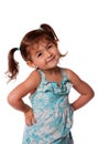 Little toddler girl attitude Royalty Free Stock Photo