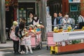 Little toddler in a stroller