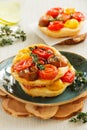 Little Tomato Tart. Royalty Free Stock Photo