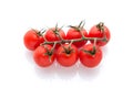 Little tomatos isolated in white background Royalty Free Stock Photo