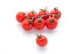 Little tomatos isolated in white background Royalty Free Stock Photo