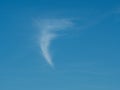 Little tornado cloud and blue sky Royalty Free Stock Photo