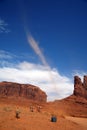 Little tornado in Monument Valley, Navajo Tribal Park, Arizona, Royalty Free Stock Photo