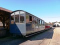 Little tourist train in Abreschviller. Orient Express wagon