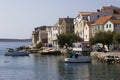 Little touristic town Primosten on Dalmatian coast in Croatia Royalty Free Stock Photo