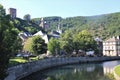 A little town of Esch sur Sure in  Luxembourg Royalty Free Stock Photo