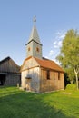 A little traditional wooden chapel in Waldviertel, Lower Austria