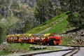 Little train of Artouste in the Pyrenees.