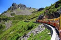 Little train of Artouste in the Pyrenees.