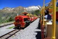 Little train of Artouste in the Pyrenees.