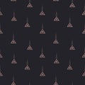 Little triangles and dots seamless pattern Royalty Free Stock Photo