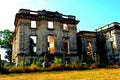 Little Trianon - ruins of the Gheorghe Grigore Cantacuzino s palace. Royalty Free Stock Photo