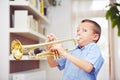 Little trumpeter Royalty Free Stock Photo