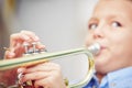 Little trumpeter Royalty Free Stock Photo