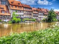 Little Venice Bamberg Germany in the Spring Royalty Free Stock Photo