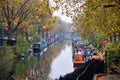 Little Venice canal in London at autumn Royalty Free Stock Photo