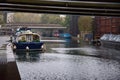 Little Venice canal in London at autumn Royalty Free Stock Photo