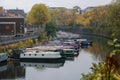 Little Venice canal in London at autumn Royalty Free Stock Photo