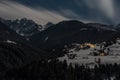 Little village in the Carinthian Alps at night