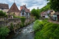 Little village Kaysersberg in France Royalty Free Stock Photo