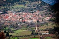A little village psari panoramic peloponese Royalty Free Stock Photo
